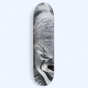 Pennywise Gray Skateboard with Clown Design Deck or Wall Decal